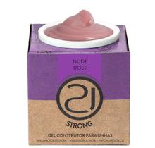 Gel construtor strong nude rose 34g nails 21