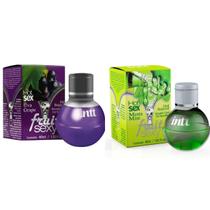Gel Corporal Beijável Esquenta Esfria Menta e Uva Climax KIT
