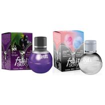 Gel Corporal Beijável Esquenta Esfria Uva e Algoddão Doce