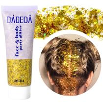 Gel corporal Glitter DAGEDA Holographic Laser Gold 50mL