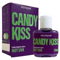 Gel Corporal Intimo Beijável Candy Kiss Hot Uva 35ml - Feitiços