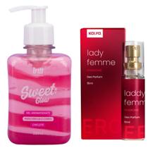 Gel Creme Beijável Morango Sweet Perfume Feromonio LadyFemme