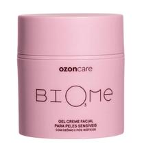 Gel creme facial peles sensiveis biome 50gr ozoncare vegano com ozonio e pos bioticos