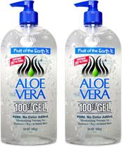 Gel de Aloe Vera 100% Fruta da Terra - 709ml (Pacote com 2) Gel de Aloe Vera 100% Fruta da Terra - 709ml (Pacote com 2)