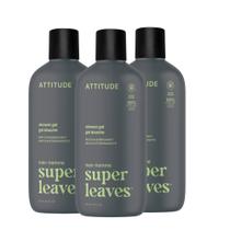 Gel de Banho ATTITUDE Matcha Bergamota 415ml Kit com 3