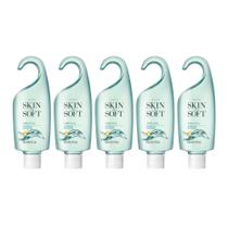 Gel de banho Avon Skin So Soft Original com óleo de jojoba, pacote com 5
