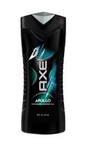 Gel de banho AXE Revitalizing Apollo 473 ml, pacote de 3 para homens