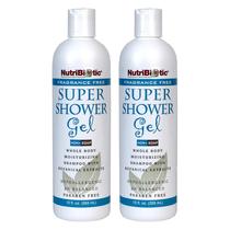 Gel de banho NutriBiotic, pacote duplo de 360 ml sem perfume