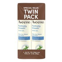 Gel de Barbear Aveeno Positively Smooth 2x198 ml, Pack Duplo Gel de Barbear Aveeno Positively Smooth 2x198 ml, Pack Duplo