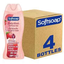 Gel de barbear e sabonete líquido cremoso de morango 600mL x4