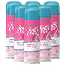 Gel de barbear Gillette Venus Satin Care para pele seca feminina 6x200ml Gel de barbear Gillette Venus Satin Care para pele seca feminina 6x200ml