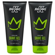 Gel de Barbear King of Shaves Aloe Tea Tree 2x175 ml Gel de Barbear King of Shaves Aloe Tea Tree 2x175 ml