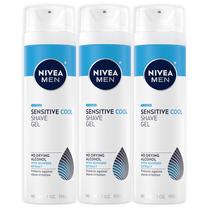 Gel de Barbear Nivea Men Sensitive Cool - 3 Unidades de 210ml com Algas Marinhas Gel de Barbear Nivea Men Sensitive Cool - 3 Unidades de 210ml com Algas Marinhas