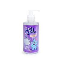 Gel de Cabelo Infantil Glitter Fixador Kids Prata 200g Siles