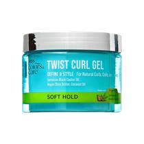 Gel de cabelo KISS COLORS & CARE Twist Curl 180 ml com óleo jamaicano