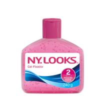 Gel de Cabelo Ny Looks Fator 2 Forte Fixação Rosa 240g Gel de Cabelo Ny Looks Fator 2 Forte Fixação Rosa 240g