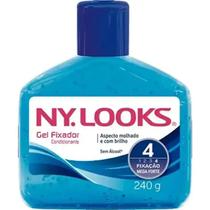 Gel De Cabelo Nylooks Azul 240g Fixação Máxima Sem Álcool
