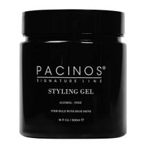 Gel de cabelo Pacinos Firm Hold High Shine Wet Look 480 ml para homens
