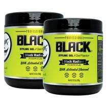 Gel de Cabelo Rolda Black - Fixação Média a Forte (500ml - 2 Unidades) Gel de Cabelo Rolda Black - Fixação Média a Forte (500ml - 2 Unidades)