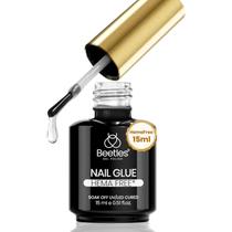 Gel de cola para unhas, besouros, sem hema, 15 ml para pontas de unhas