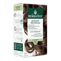 Gel de coloração de cabelo Herbatint 7D Golden Blonde 135 ml, capa 100% cinza