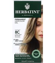 Gel de coloração de cabelo Herbatint 8C Light Ash Blonde 135 ml 100% cinza