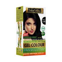 Gel de coloração de cabelo Indus Valley Natural Organic Black 1.0 200mL Gel de coloração de cabelo Indus Valley Natural Organic Black 1.0 200mL