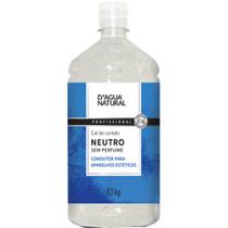 Gel de contato para eletroterapia neutro 1,1kg dagua natural - D'agua natural