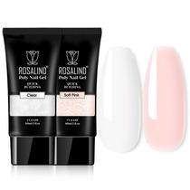 Gel de extensão ROSALIND Soft Pink & Opal 60mL x2 com lâmpada UV Gel de extensão ROSALIND Soft Pink & Opal 60mL x2 com lâmpada UV