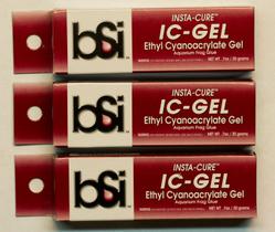 Gel de gelo Coral Glue Bob Smith Industries Insta Cure 20 g (pacote com 3)