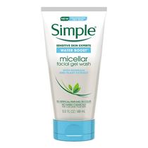 Gel de lavagem facial Simple Water Boost Micellar 150 ml (pacote com 3) Gel de lavagem facial Simple Water Boost Micellar 150 ml (pacote com 3)