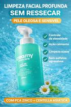 Gel de Limpeza Facial Creamy Skincare 200ml PCA Zinco Centella Asiática Pele Oleosa e Sensível