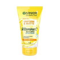 Gel de Limpeza Facial Garnier Uniforme & Matte Vitamina C