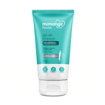 Gel de Limpeza Facial Monange Antioleosidade para Limpeza Suave e Profunda Efeito Matte 120g