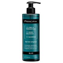 Gel de limpeza gl-01 mix tensoativos + ácido salicílico + glicerina com 350ml - PRINCIPIA