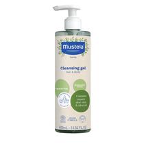 Gel de limpeza orgânico certificado Mustela 400 ml para bebês, crianças e adultos