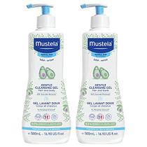 Gel de limpeza suave Mustela Baby - Sabonete líquido para ca