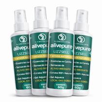 Gel de Massagem Corporal Alivepure Lizzsell 60g Alívio Muscular e Essências Naturais Gel de Massagem Corporal Alivepure Lizzsell 60g Alívio Muscular e Essências Naturais