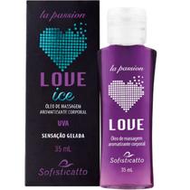 Gel de Massagem Intima e Corporal Beijável Esquenta e Esfria Love Sensações Sabores 35ml - Sofisticatto