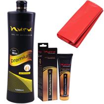 Gel de massagem nuru premium 1000ml lubrificante e lençol