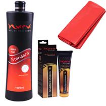 Gel de massagem nuru stardard 1000ml lubrificante e lençol