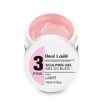 Gel de Modelagem 3 Pink 15ml - Real Love Gel de Modelagem 3 Pink 15ml - Real Love