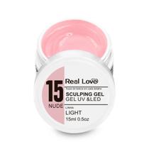 Gel de Modelagem Unhas 15 Nude 15ml - Real Love