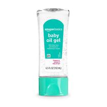 Gel de óleo para bebês Amazon Basics com Aloe Vera e Vitamina E 200mL