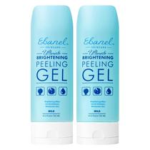 Gel de peeling esfoliante Ebanel para esfoliação facial, pacote com 2 pacotes com aloe, 200 ml
