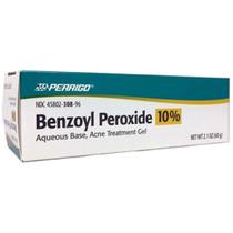 Gel de tratamento da acne Perrigo 10% de peróxido de benzoíla 62 mL (pacote com 2)