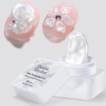 Gel de Unhas 3D Double Rhythm - Escultura de Pérola Prateada 15g