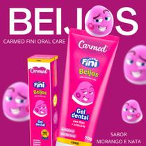 GEL DENTAL BEIJOS CARMED FINI COM FLÚOR + ANTICÁRIES 70g Pasta de Dente Kids
