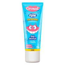 Gel Dental Carmed Fini Dentaduras Sabor Framboesa e Morango com Flúor e Anticárie 70g