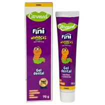 Gel Dental Carmed Fini Minhocas Azedinhas Sabor Maçã Verde com Flúor 70g Gel Dental Carmed Fini Minhocas Azedinhas Sabor Maçã Verde com Flúor 70g